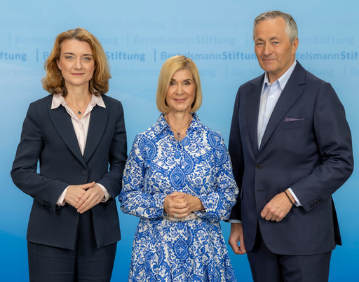 Board of the Bertelsmann Stiftung: Daniela Schwarzer, Brigitte Mohn, Hannes Ametsreiter